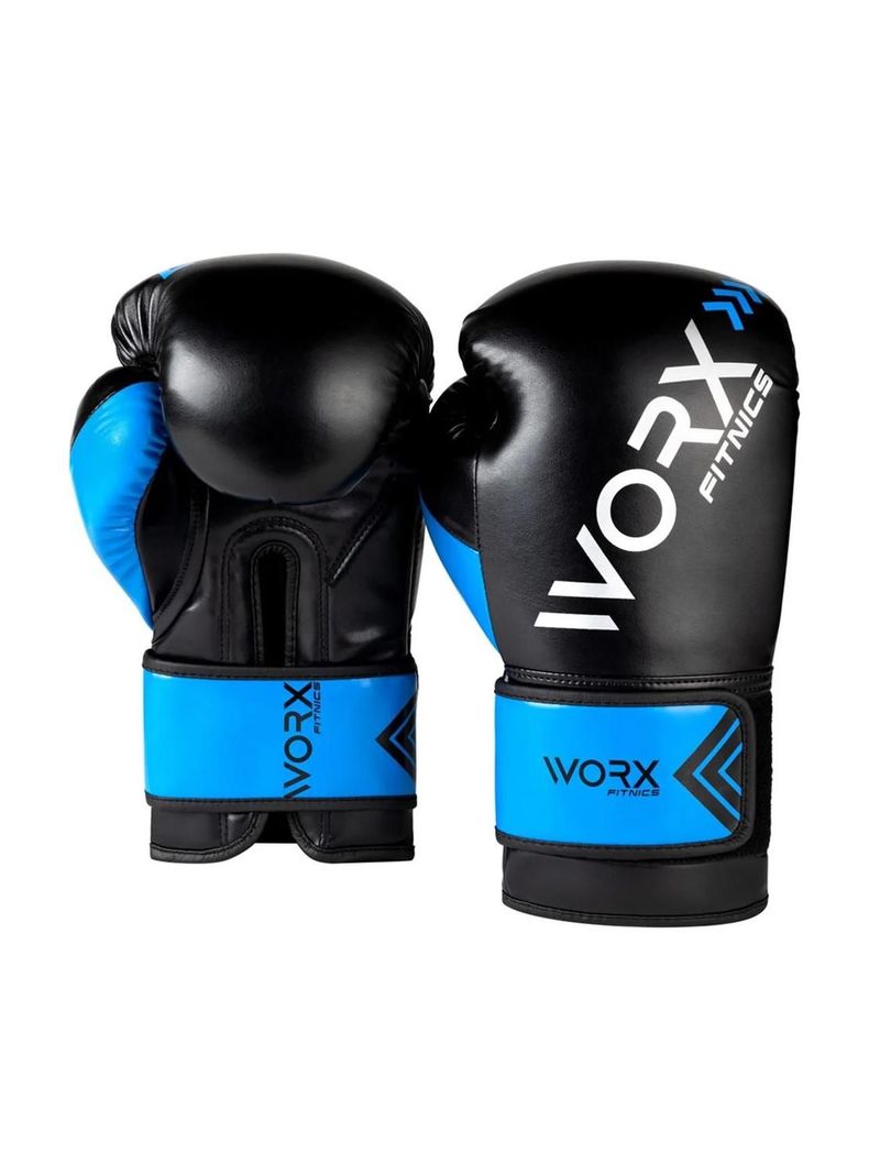 Guantes De Box Boxeo Profesional Worx azul-0