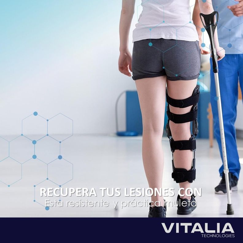 Baston Muleta Ortopedica Canadiense Vitalia Altura Regulable-1