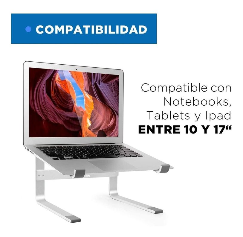 Soporte Notebook Base Aluminio Notebook Linkon-6