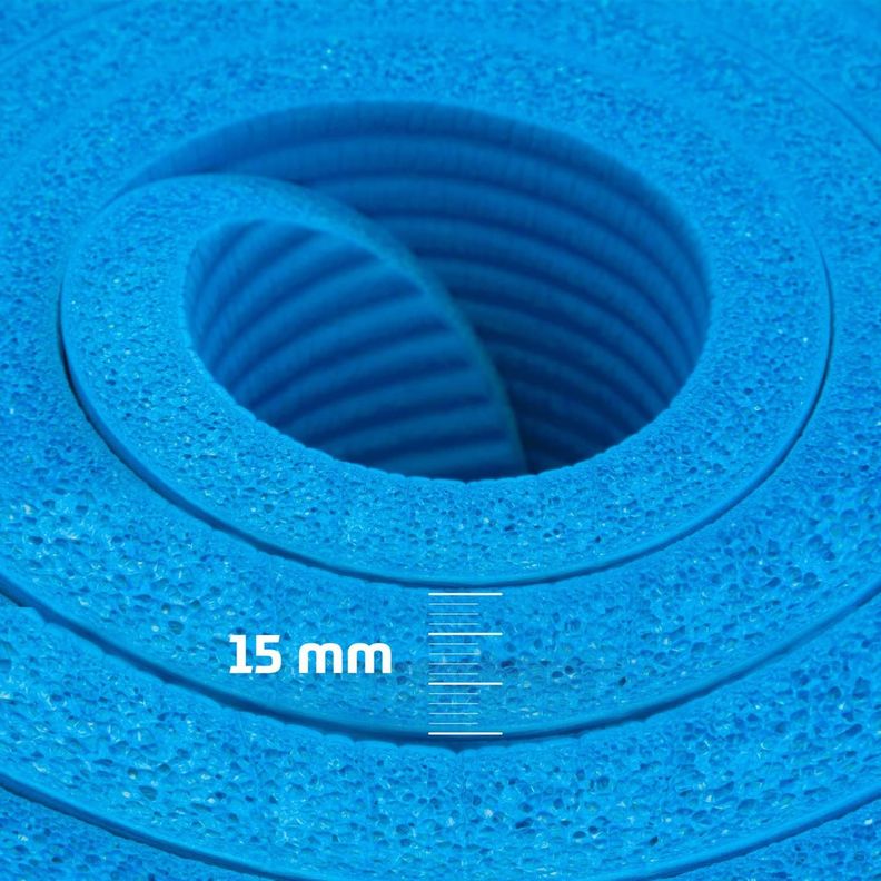 Mat Yoga Colchoneta Ejercicio Extra Grueso 15mm Bolso+Correa  rosa azul-1