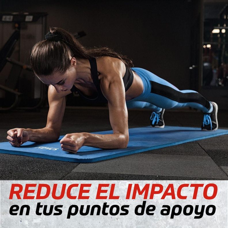 Mat Yoga Colchoneta Ejercicio Extra Grueso 15mm Bolso+Correa  rosa azul-2