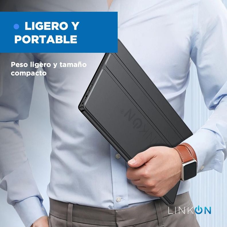 Monitor Portatil Full HD 15.6" Multiples Conexiones Linkon-6