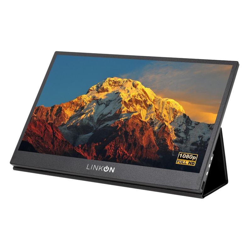 Monitor Portatil Full HD 15.6" Multiples Conexiones Linkon-0