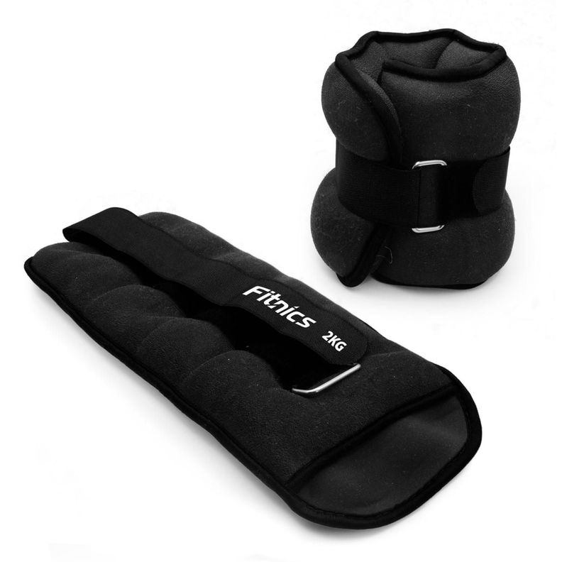 Pesas De Tobillo Muñeca Tobillera Set 2 de 2kg C/u Total 4kg-0