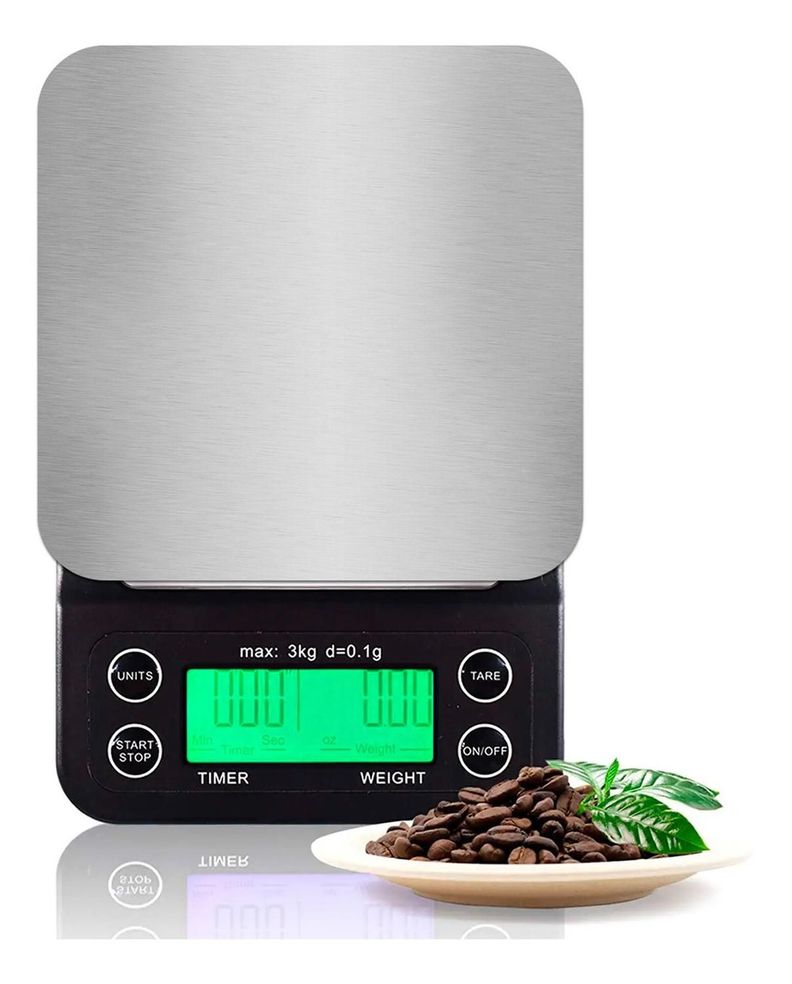 Balanza Pesa Digital Cocina Precision Medicion de 0,1g a 3Kg-0