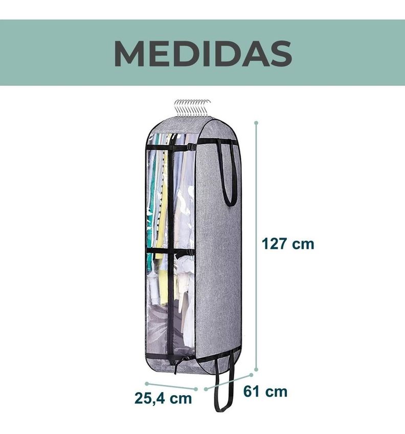 Bolsa Funda Almacenamiento y Viaje CasaTua Ropa Traje-5