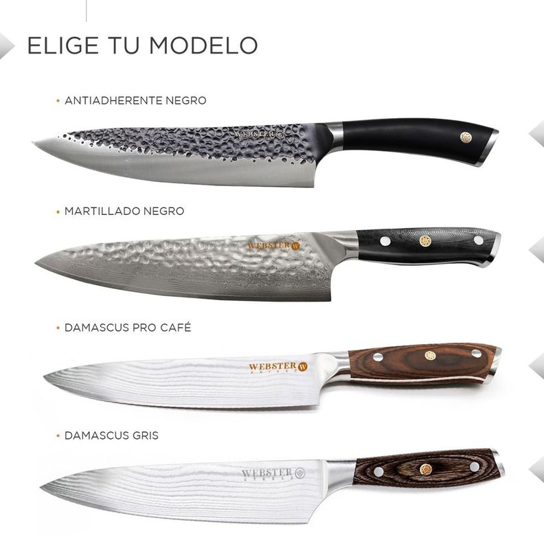 Cuchillo Acero Premium Parrillero Cocina Chef Asado cafe-3