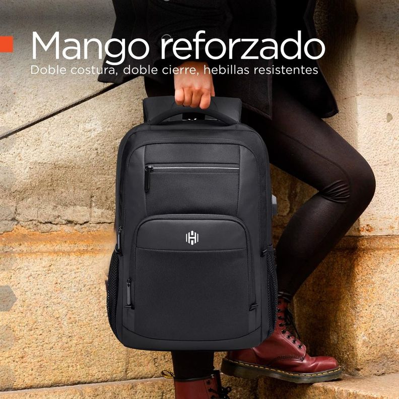 Mochila Notebook Impermeable Antirrobo Nylon Balistico Hardley