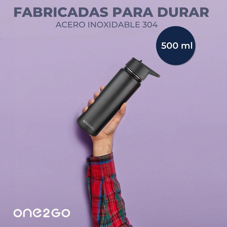 Botella Termica Agua One2Go Acero Inoxidable 500 ml-5