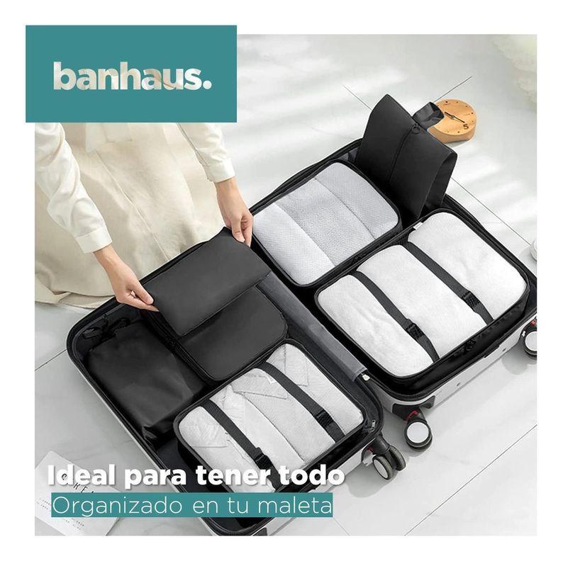 Organizador Maleta Set 8 Bolsas Casatua Viaje Equipaje-3