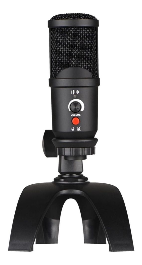 Microfono Condensador Cardioide Linkon Usb tripode vol mute