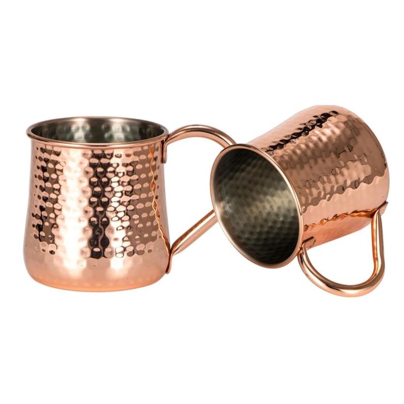 Mug Vasos De Cobre Set 2 Cantina Moscow Mule Coctel Tragos-0