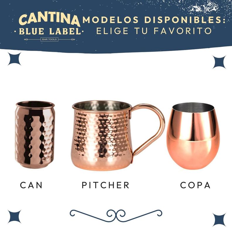 Mug Vasos De Cobre Set 2 Cantina Moscow Mule Coctel Tragos-8