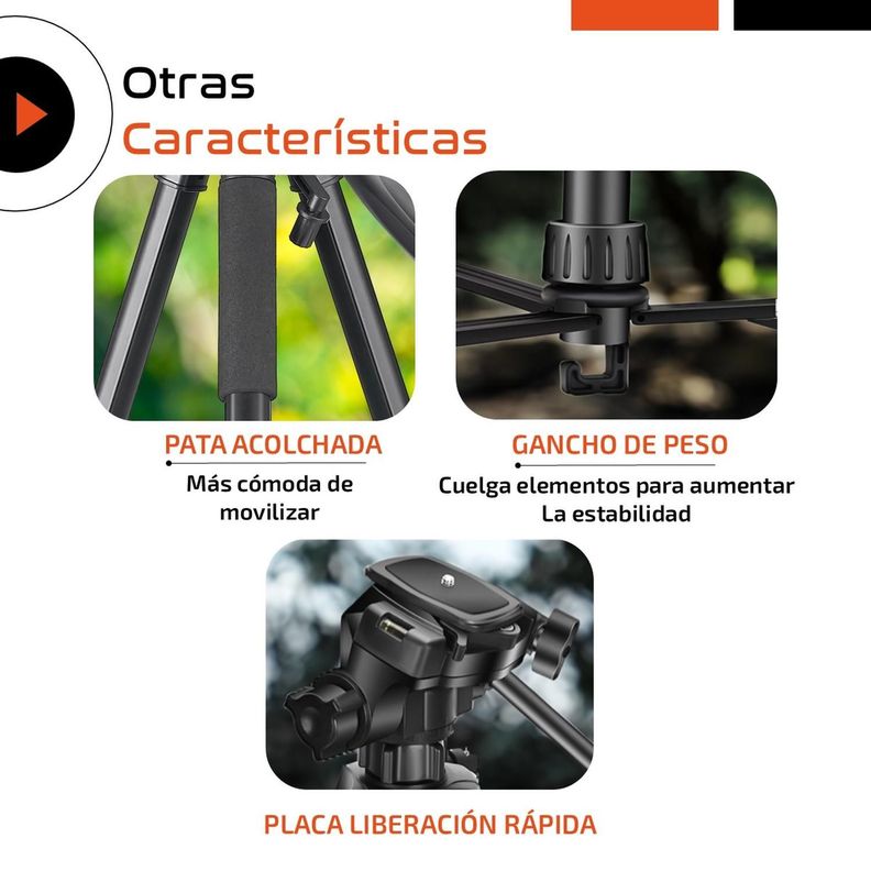 Tripode Camara Celular Tr3pod Aluminio Plegable + Control-6