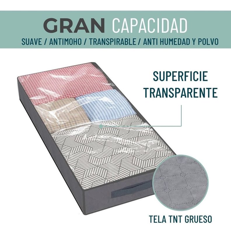 Organizador de Ropa Bajo Cama CasaTua Almacenamiento Set x 3-2