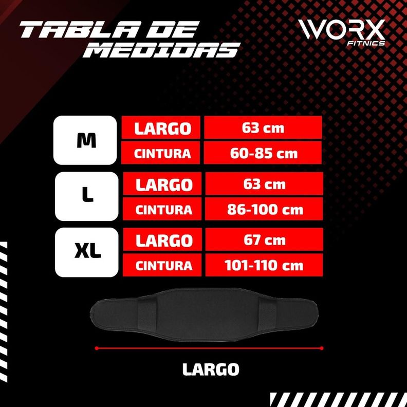 Cinturon Levantamiento Pesas Worx Ajustable Gym Gimnasio-6