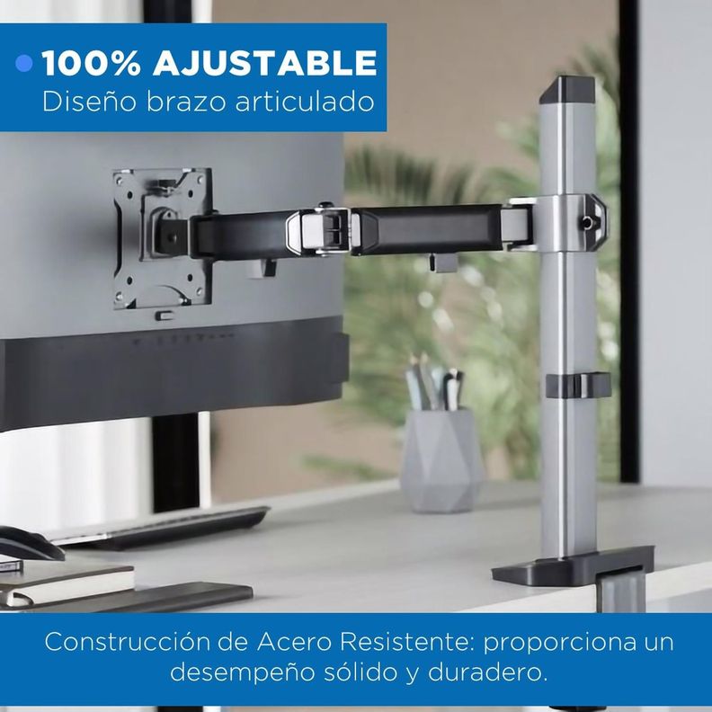 Soporte Brazo Monitor Flexible Linkon Escritorio Profesional-2