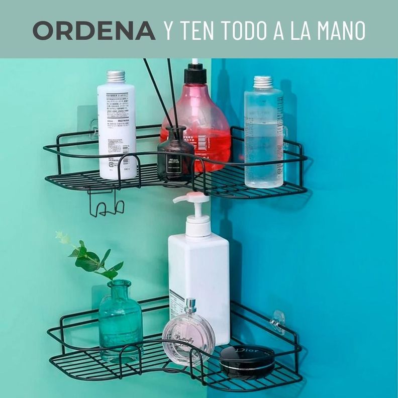 Organizador de Ducha Repisa Baño Adhesivo Set Inoxidable-2