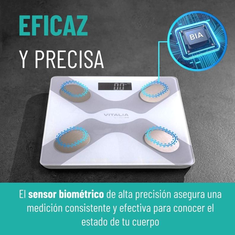 Pesa Balanza Digital Inteligente Bascula Baño Bluetooth App-3