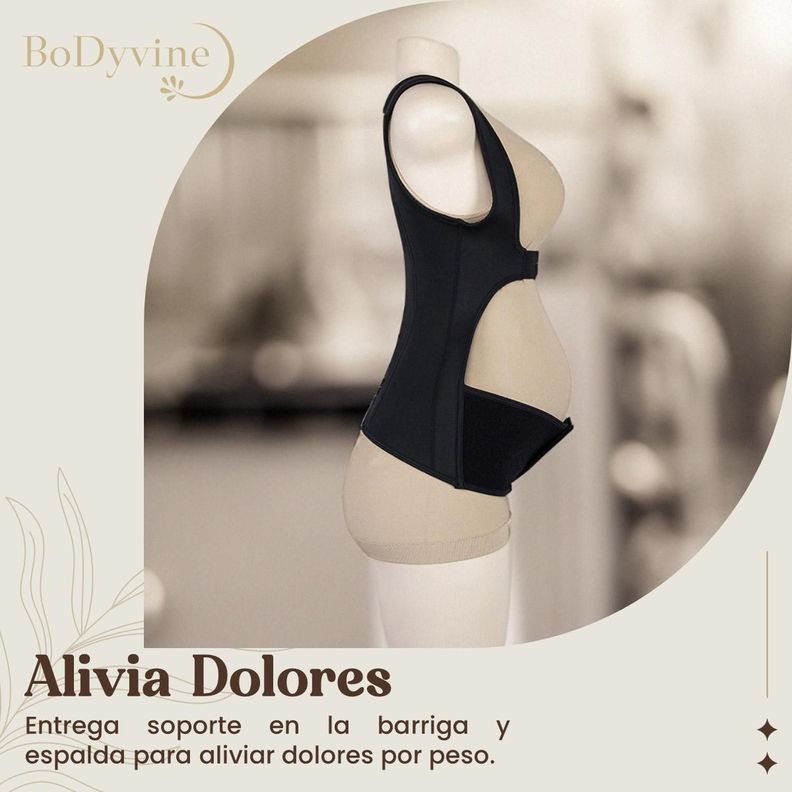 Faja Maternal Soporte Pre Natal Embarazo BoDyvine Ajustable-3