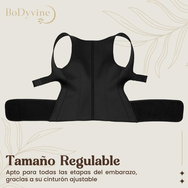 Faja Maternal Soporte Pre Natal Embarazo BoDyvine Ajustable-4