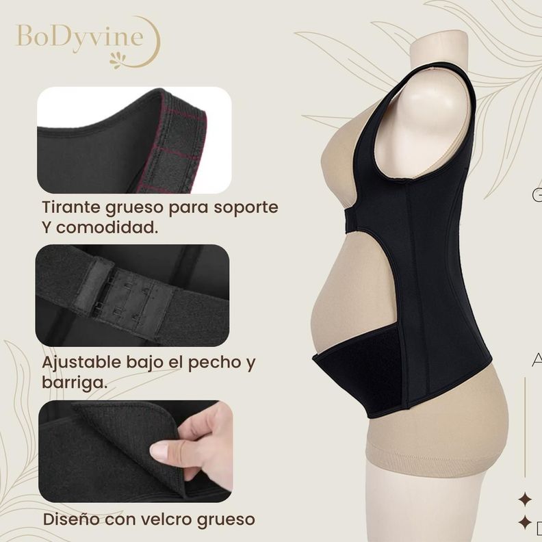 Faja Maternal Soporte Pre Natal Embarazo BoDyvine Ajustable-6