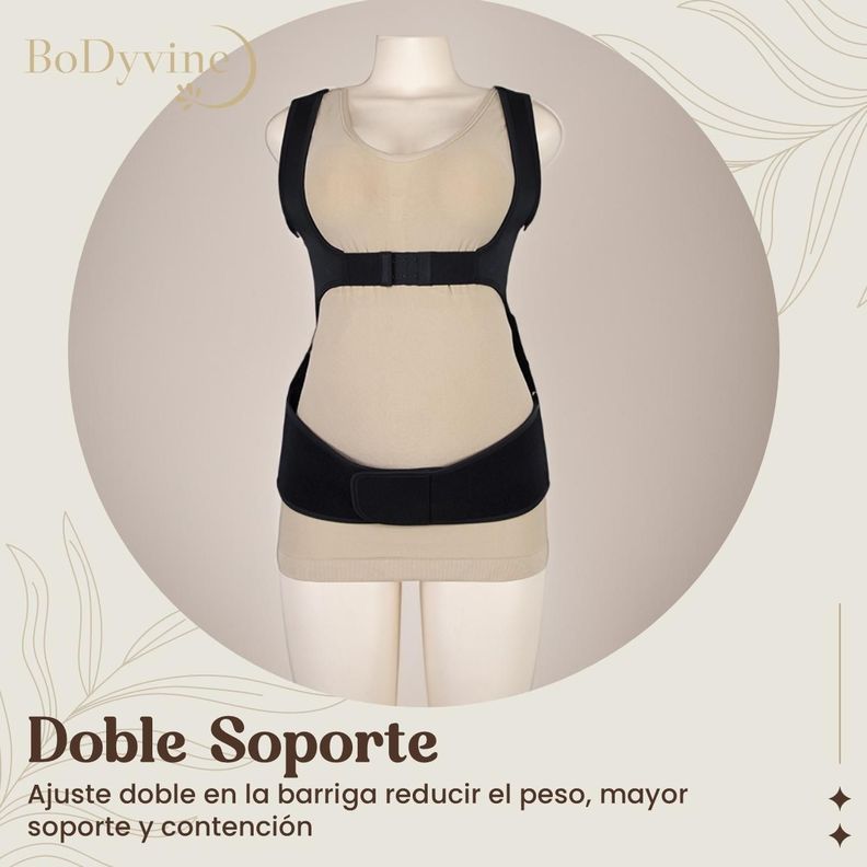 Faja Maternal Soporte Pre Natal Embarazo BoDyvine Ajustable-7