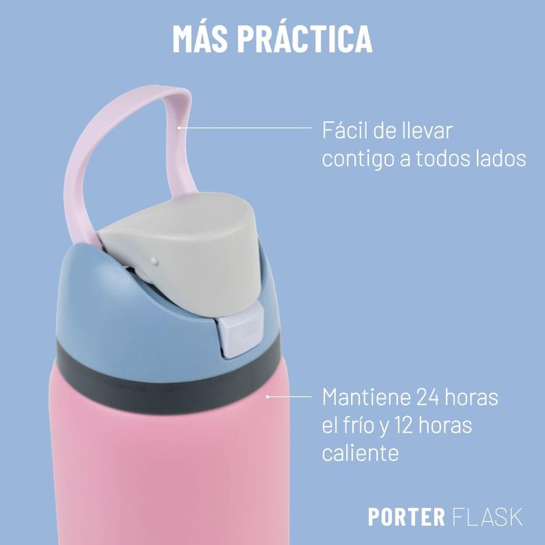 Botella Termica de Agua Porter Flask 1Lt Acero Inoxidable-2