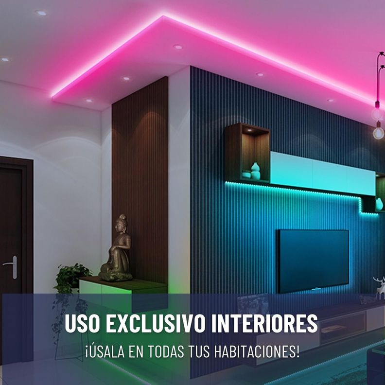 Tira Cinta Luces Led Rgb Bluetooth Maxwell 20 Metros Total-3