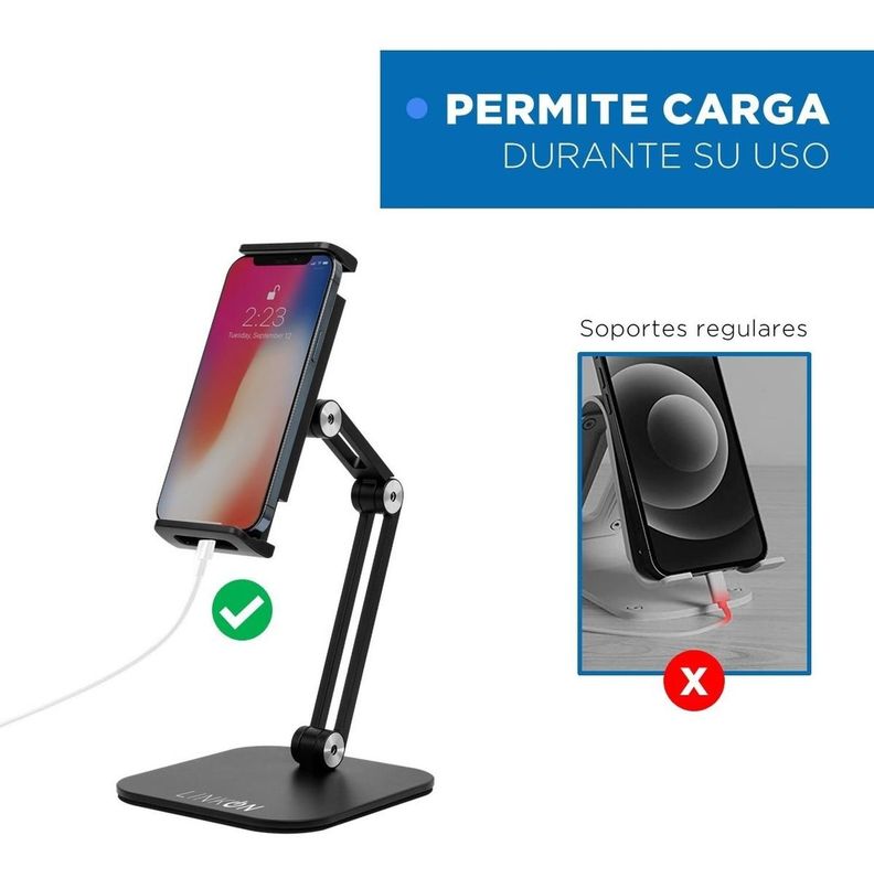 Soporte Celular Tablet Escritorio Mesa Ajustable-5