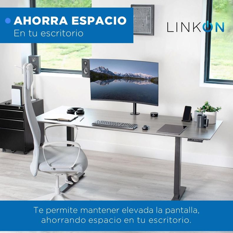 Soporte Brazo Para Monitor Vertical De Escritorio Linkon-3