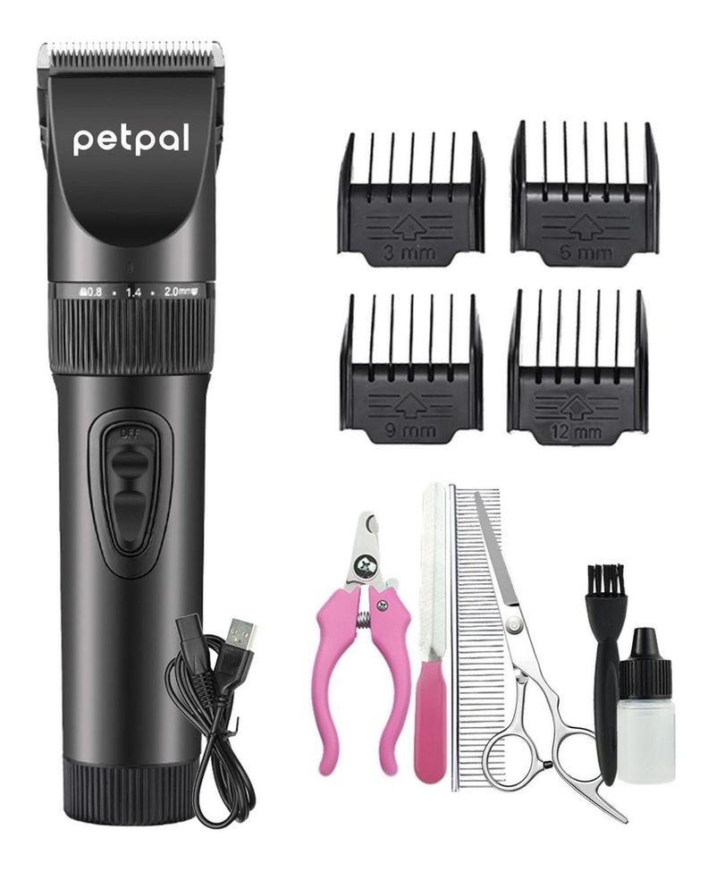 Maquina Corta Pelo Para Perro Gato Set Afeitadora+Accesorios-0