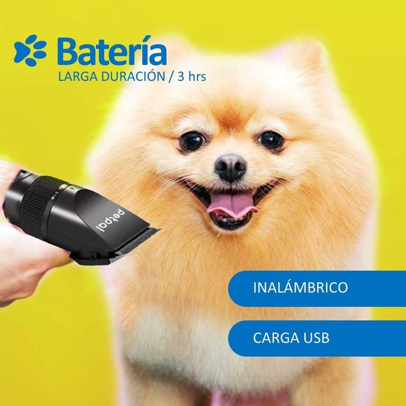 Maquina Corta Pelo Para Perro Gato Set Afeitadora+Accesorios-3