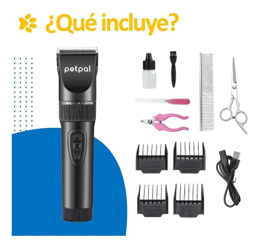 Maquina Corta Pelo Para Perro Gato Set Afeitadora+Accesorios-7