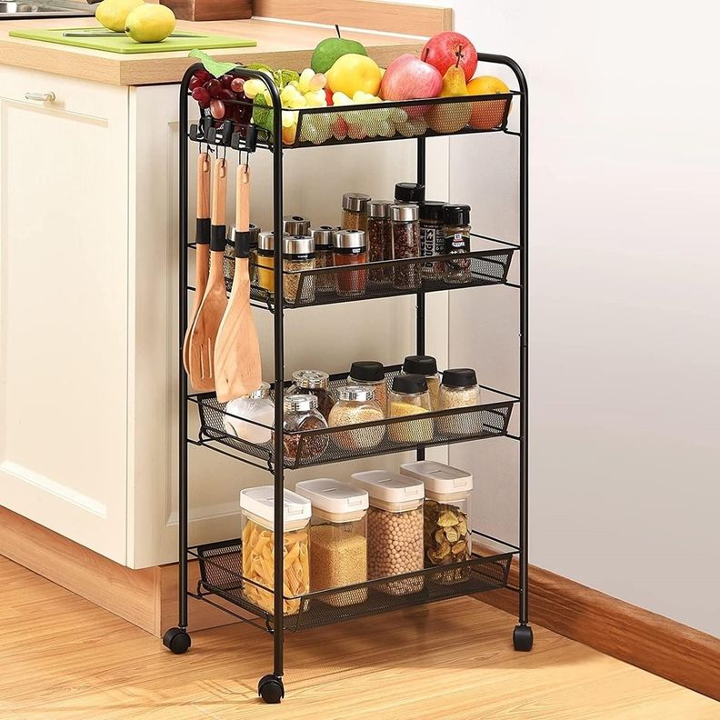 Carrito Organizador Ruedas Multiuso CasaTua 4 Niveles-6