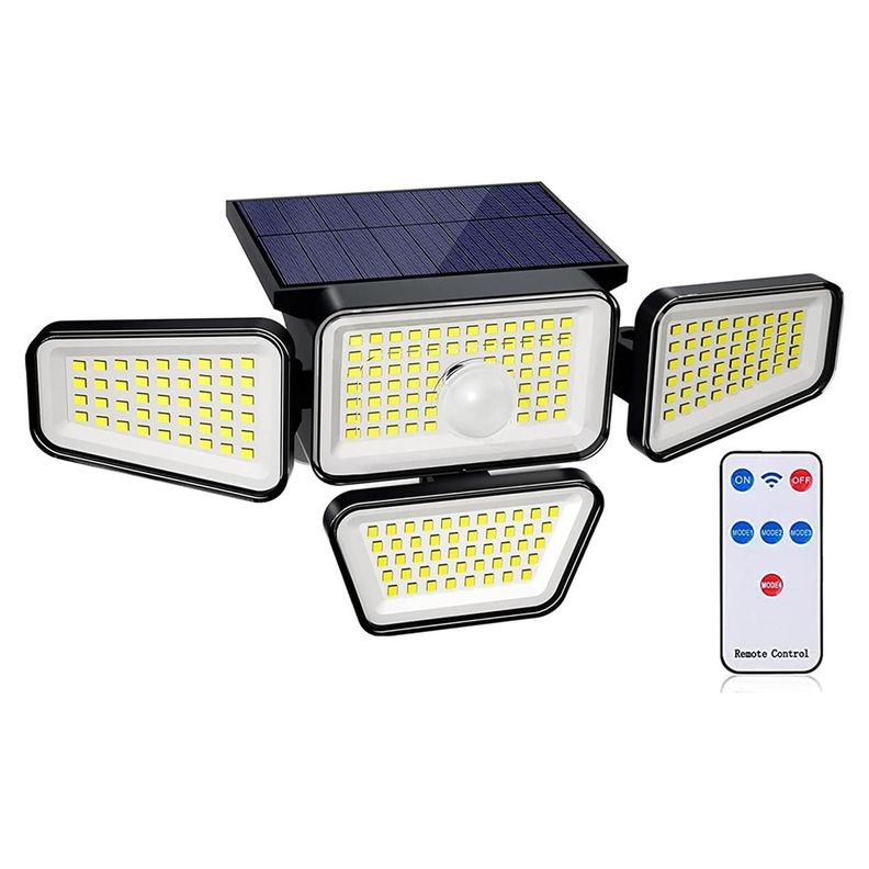 Foco Led Solar Exterior Maxwell Sensor Control Luz Fría-0