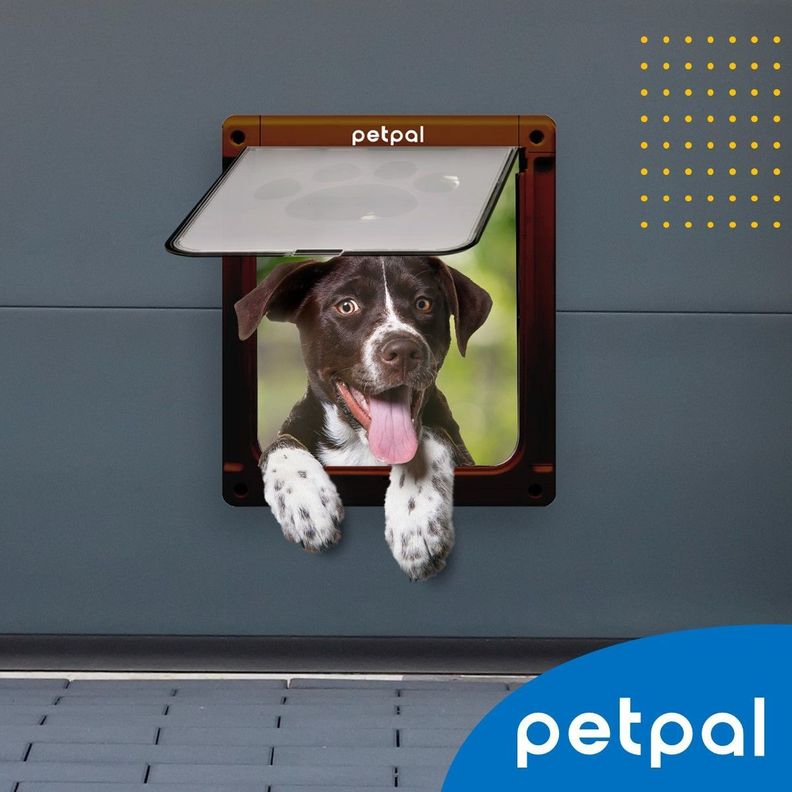 Puerta Abatible Para Perro Gato Mascota Petpal Tamaño Grande-8