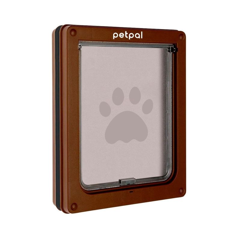Puerta Abatible Para Perro Gato Mascota Petpal Tamaño Grande-0