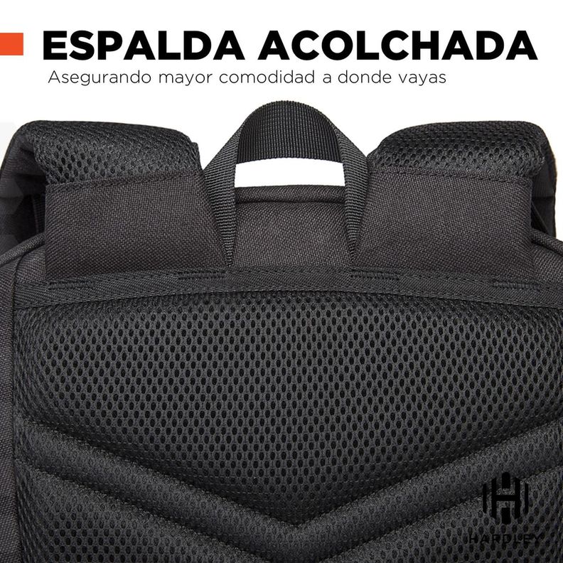 Mochila Notebook Antirrobo Impermeable Hardley Urbana-3