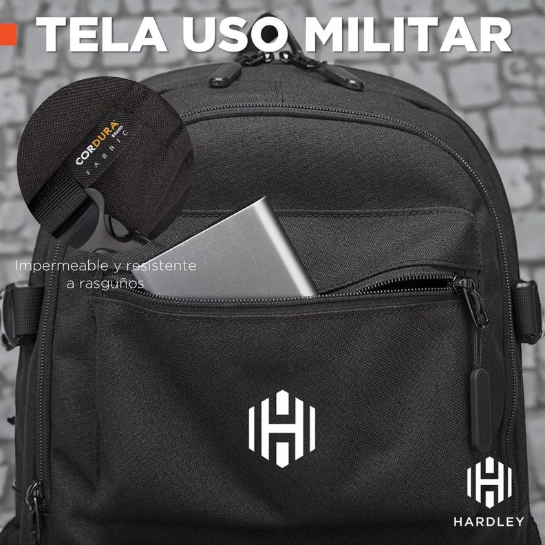 Mochila Notebook Antirrobo Impermeable Hardley Urbana-5