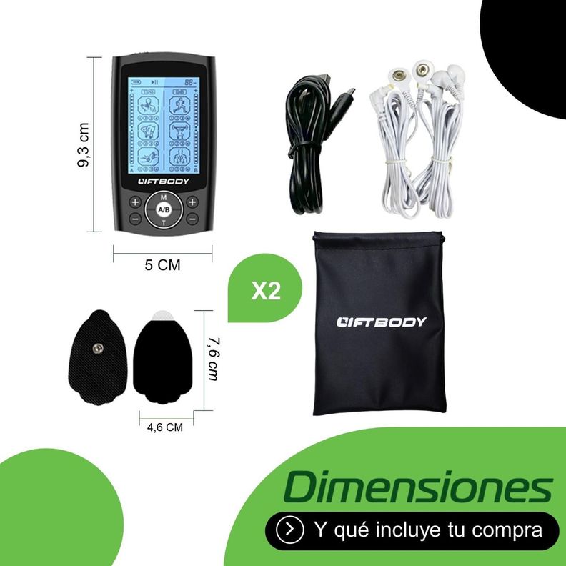 Tens + Electroestimulador Liftbody Electroterapia Muscular-6