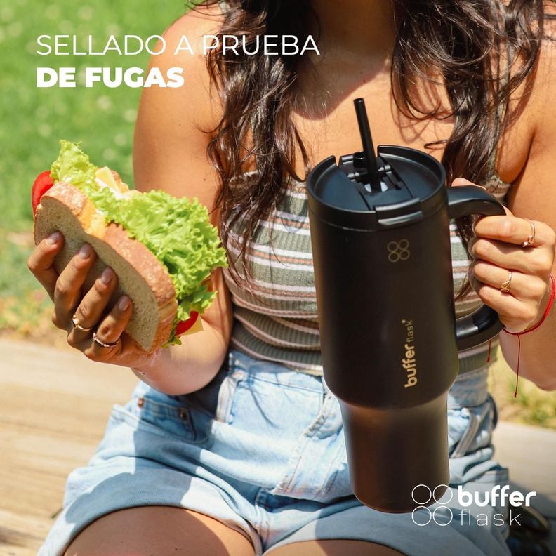 Tapa para Vaso Termico Mug Buffer 1,2 Lt Acero Inoxidable Frio Y Calor Bora Bora 3-3