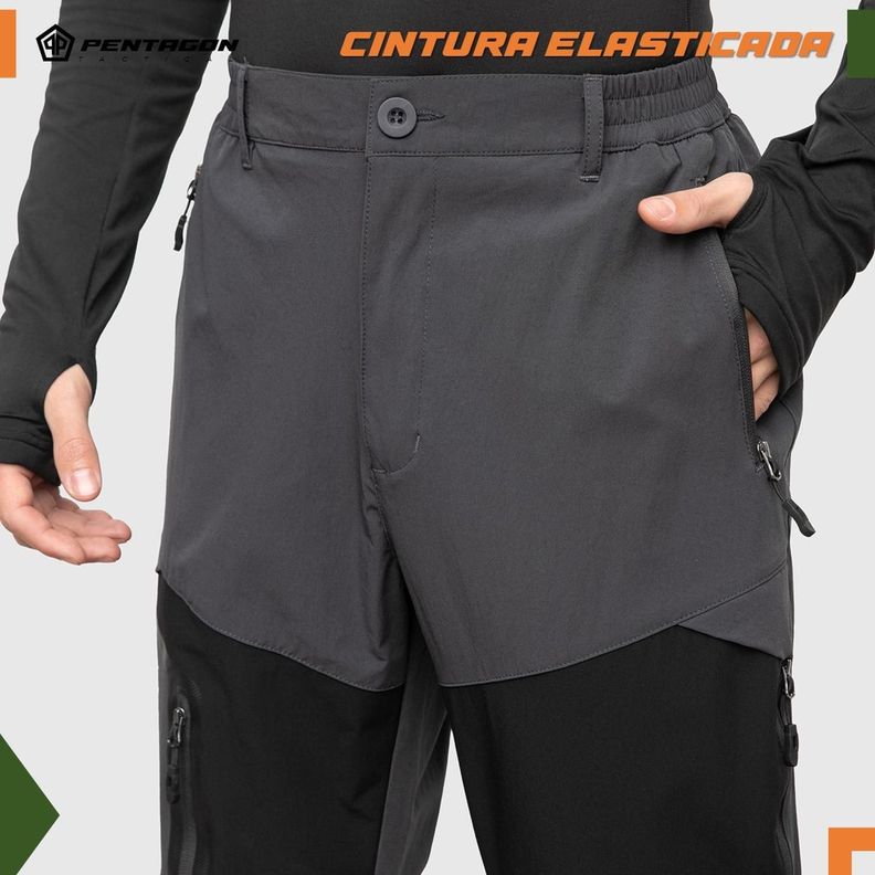 Pantalon Trekking Outdoor Pentagon Desmontable Secado Rápido-2