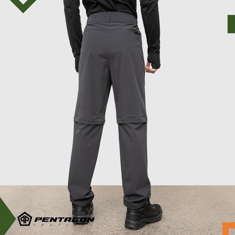Pantalon Trekking Outdoor Pentagon Desmontable Secado Rápido-6