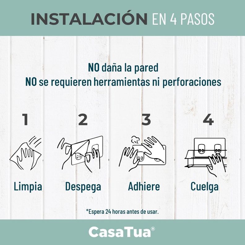 Esquinero Organizador Ducha Baño Adhesivo Set 2 Inoxidable-6