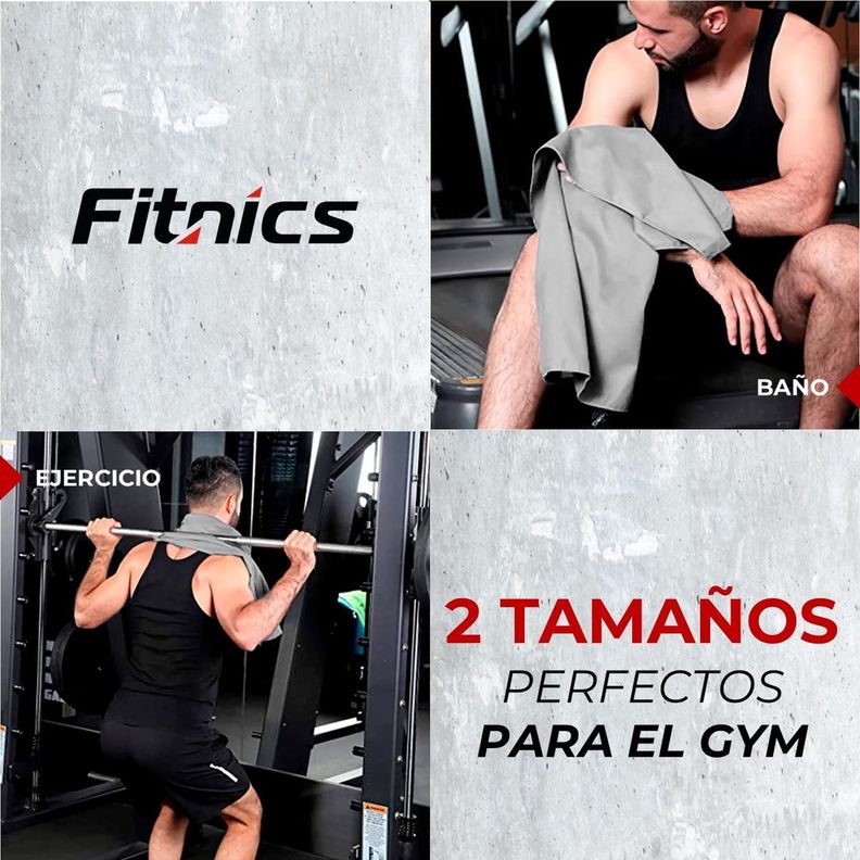 Toalla De Microfibra Set X2 Fitnics 120x60 + 80x30 + Estuche-1