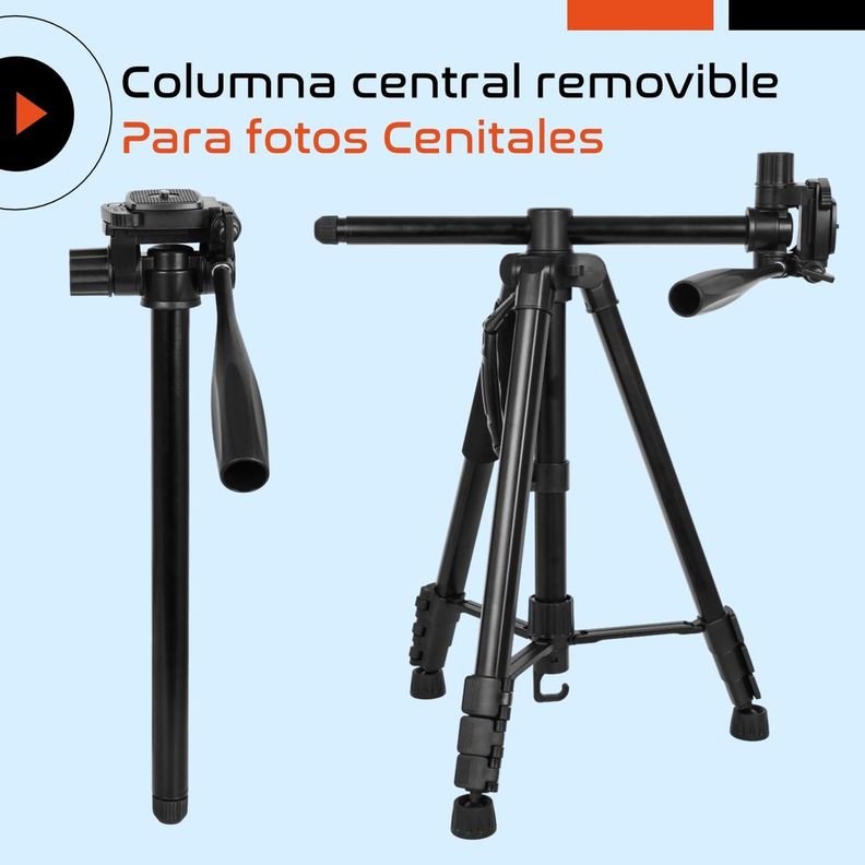 Tripode Camara Cenital Tr3pod Aluminio Profesional Plegable-1