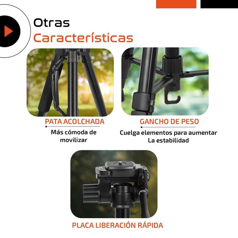 Tripode Camara Cenital Tr3pod Aluminio Profesional Plegable-6