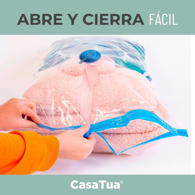 Bolsas Al Vacio Casatua Compresion Ropa Set 12 70x100 +Bomba-2