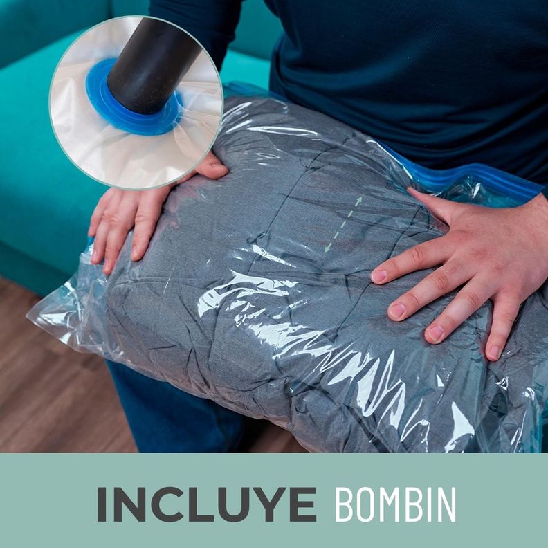 Bolsas Al Vacio Casatua Compresion Ropa Set 12 70x100 +Bomba-3